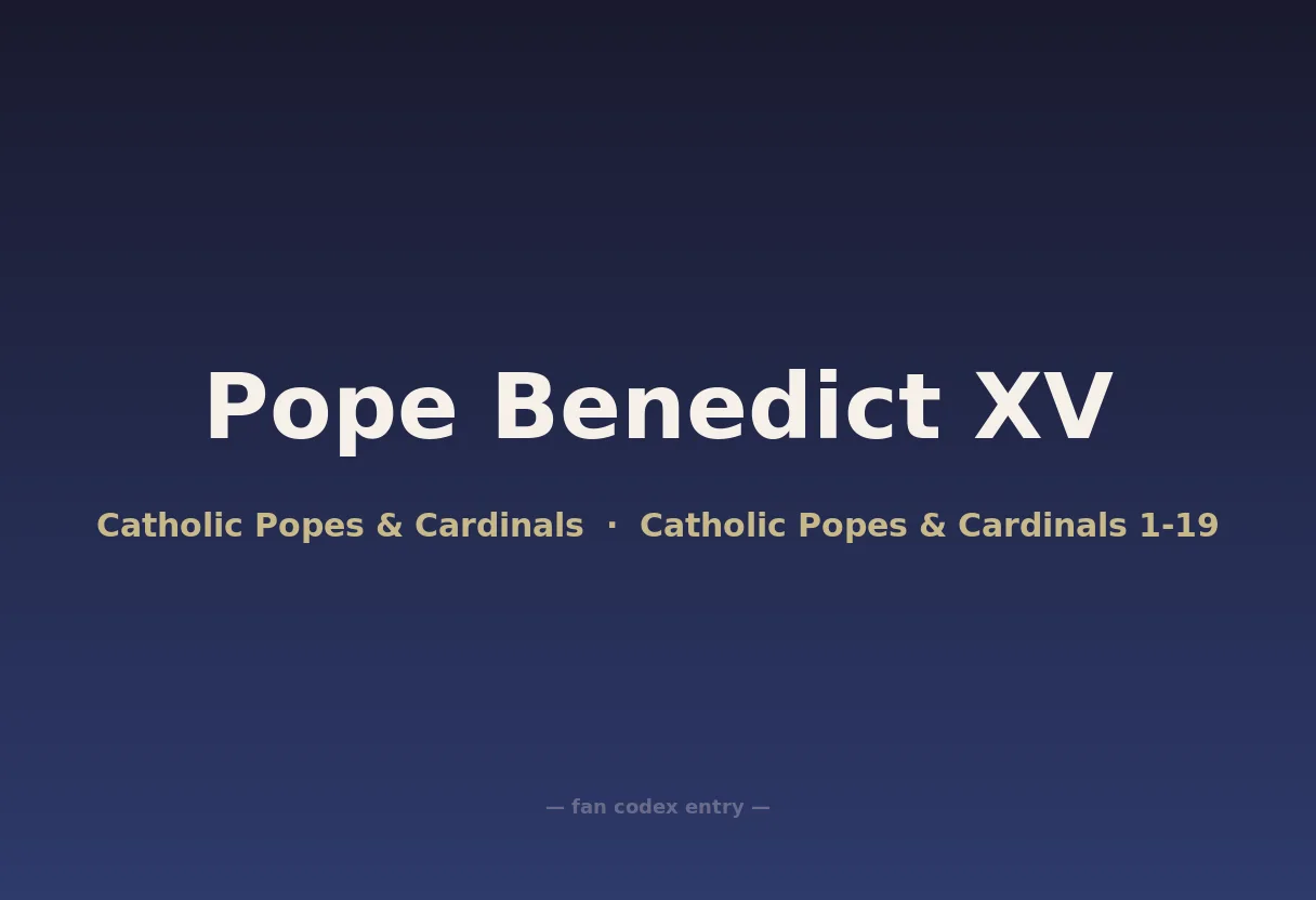 Pope Benedict XV