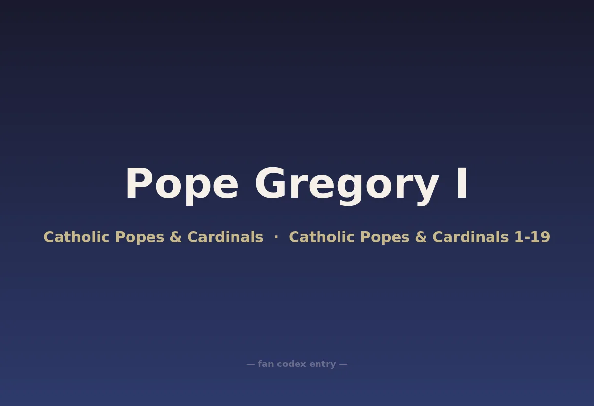 Pope Gregory I